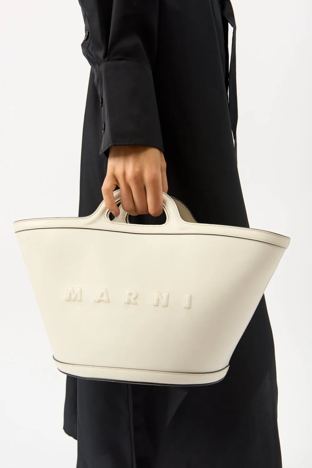 Tropicalia Ivory Small Leather Tote sold by Bessette product image thumbnail 4