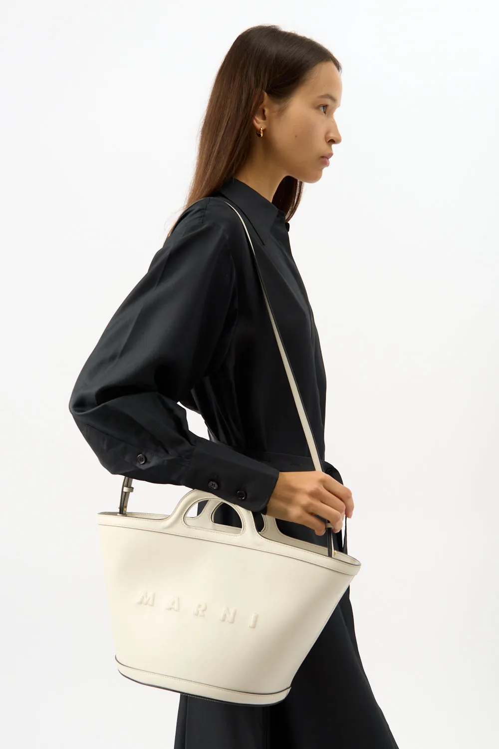 Tropicalia Ivory Small Leather Tote sold by Bessette product image thumbnail 5