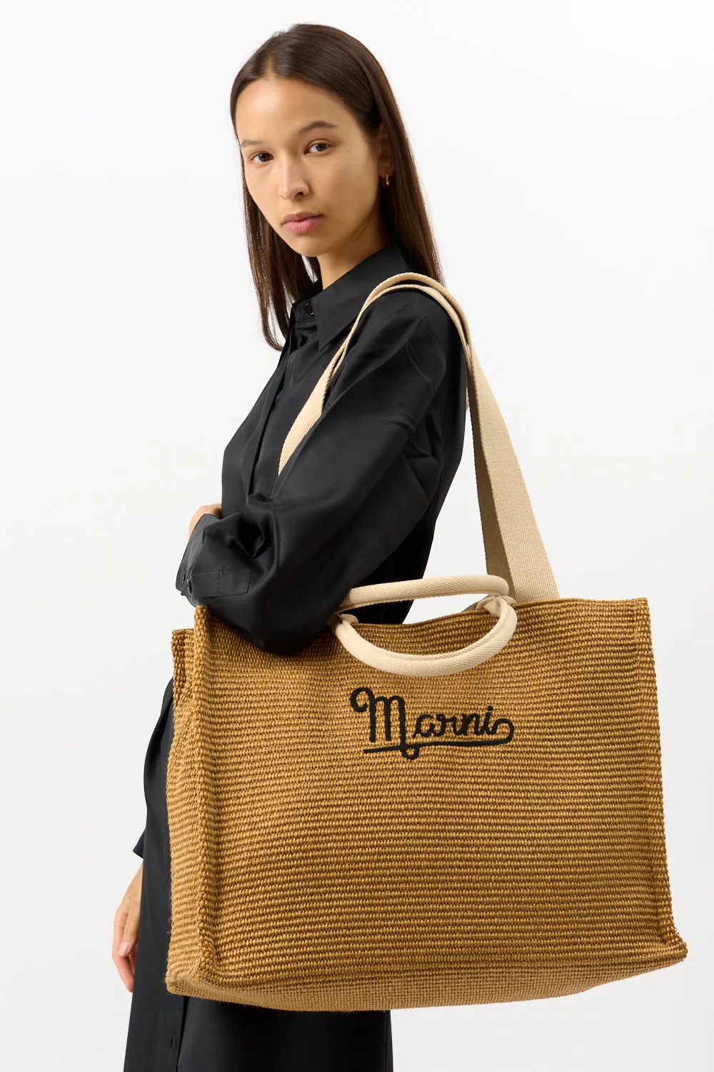 Marni Raffia Logo Tote sold by Bessette product image thumbnail 5