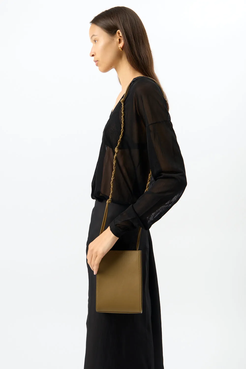 Jil Sander Small Olive Tangle Bag sold by Bessette product image thumbnail 5