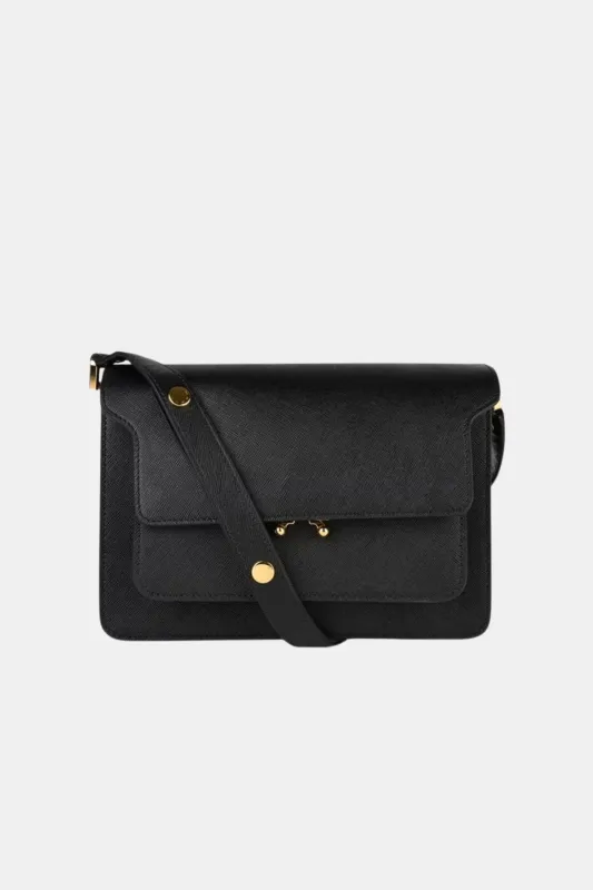Marni Trunk Black Leather Shoulder Bag sold by Bessette