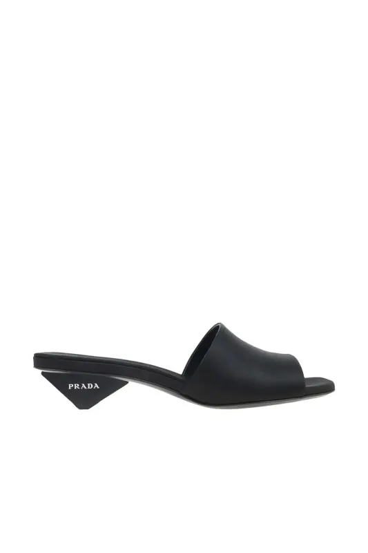 Prada Black Satin Sandal sold by Bessette