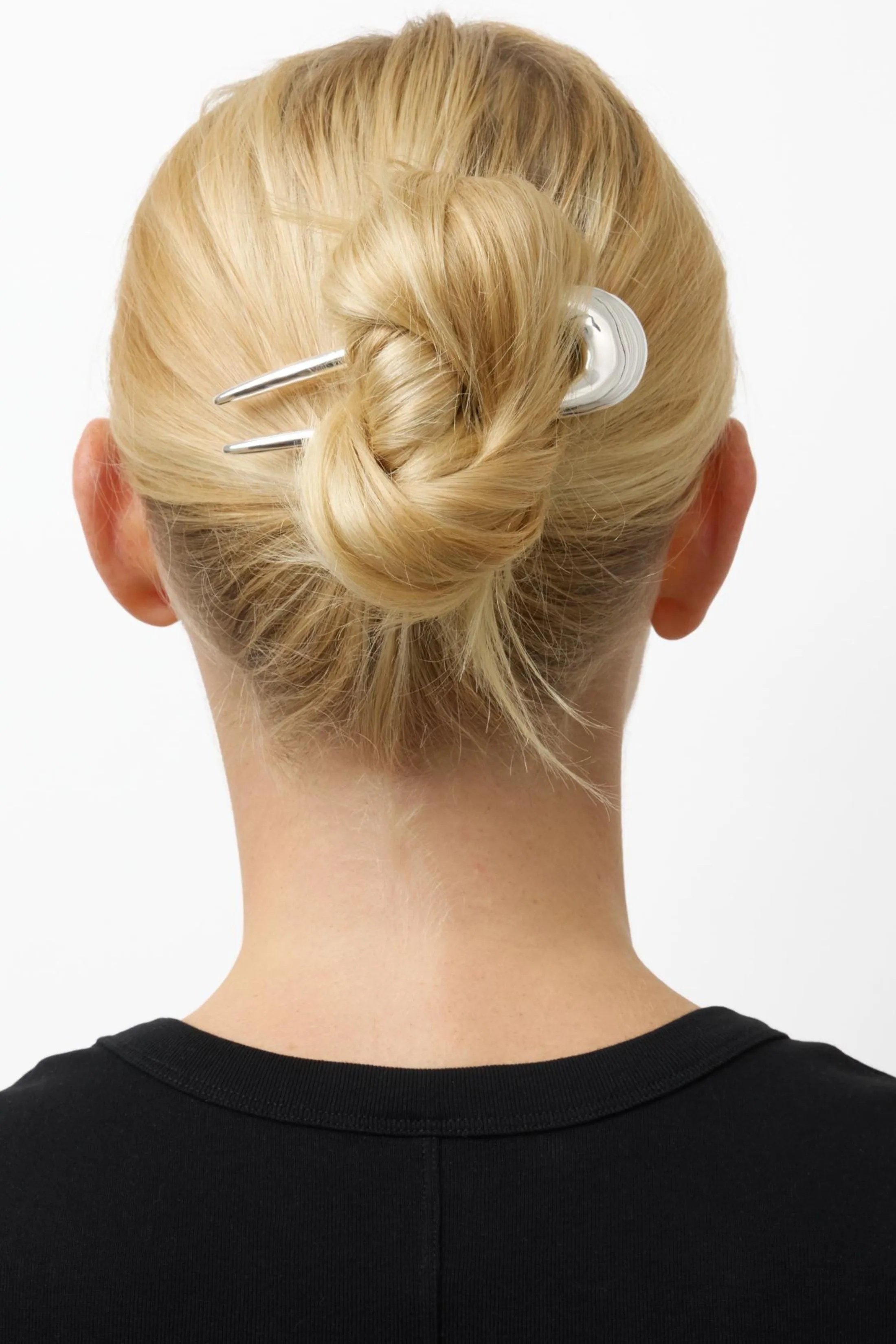 Lié Studio The Frida Hair Pin Silver sold by Bessette