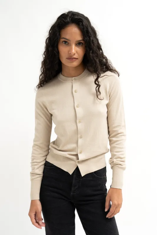 Extreme Cashmere Little Bit Cotton and Cashmere Cardigan sold by Bessette