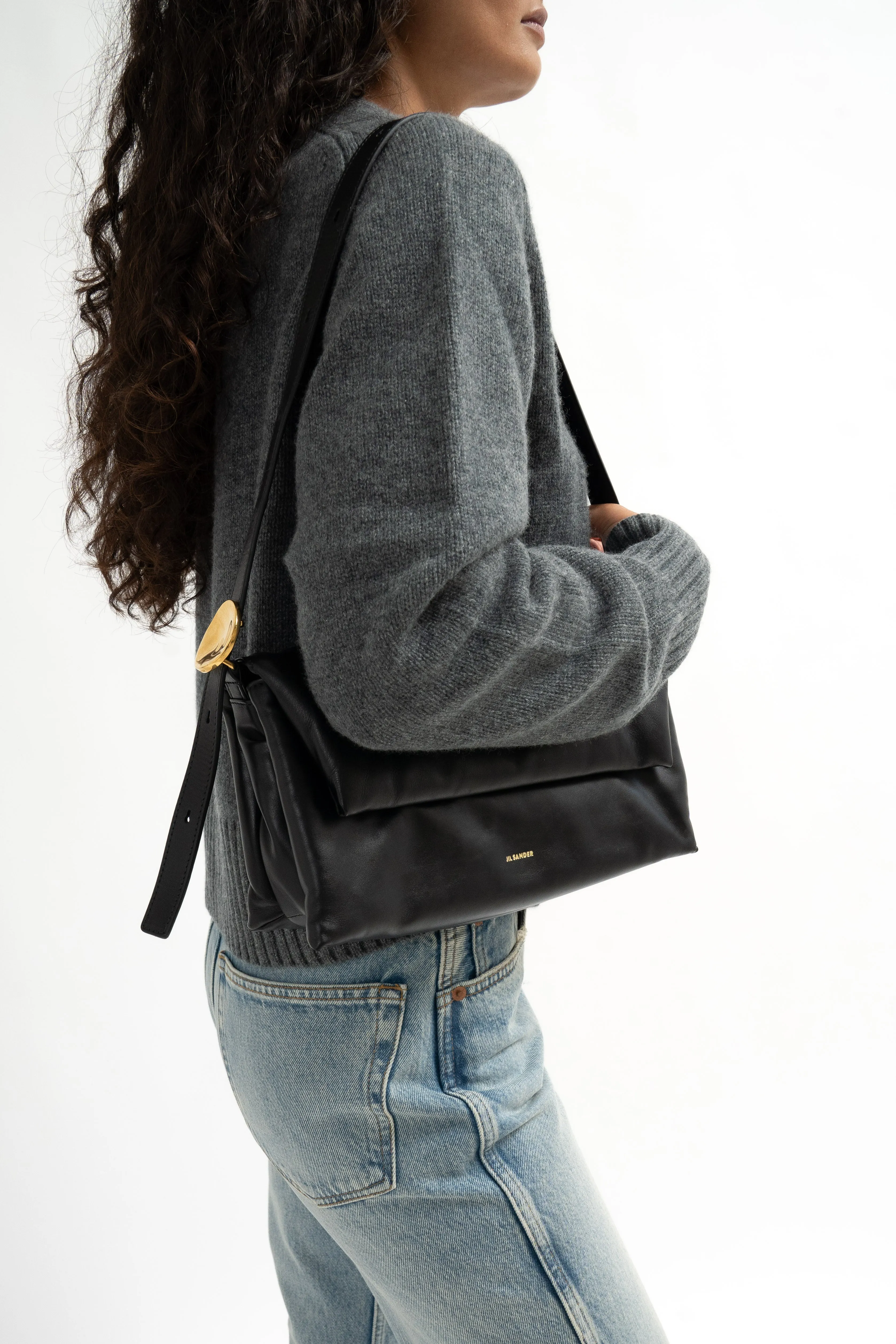 Origami Leather Shoulder Bag sold by Bessette product image thumbnail 4