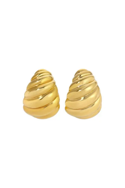 Heaven Mayhem Shell Gold Earring sold by Bessette