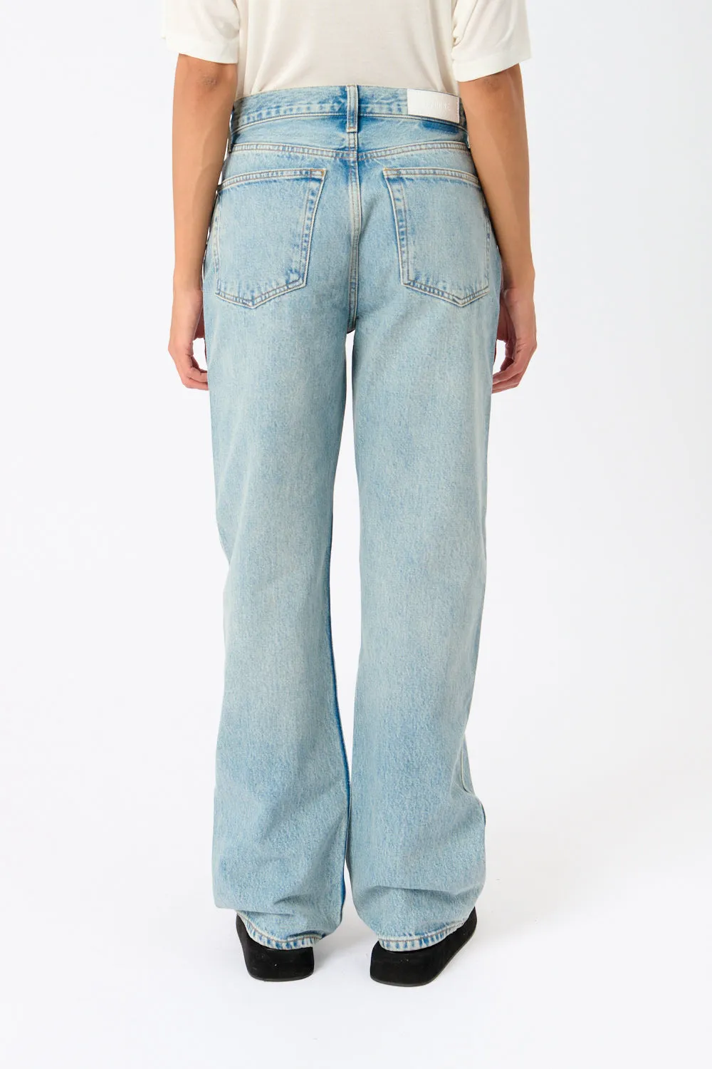 90's High Rise Loose Jeans Blue sold by Bessette product image thumbnail 4