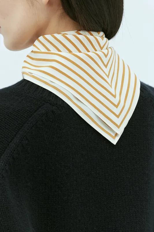 Toteme Signature Monogram Silk Scarf sold by Bessette