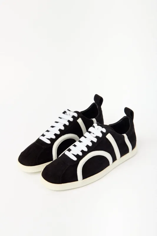 Black Suede Leather Sneakers sold by Bessette
