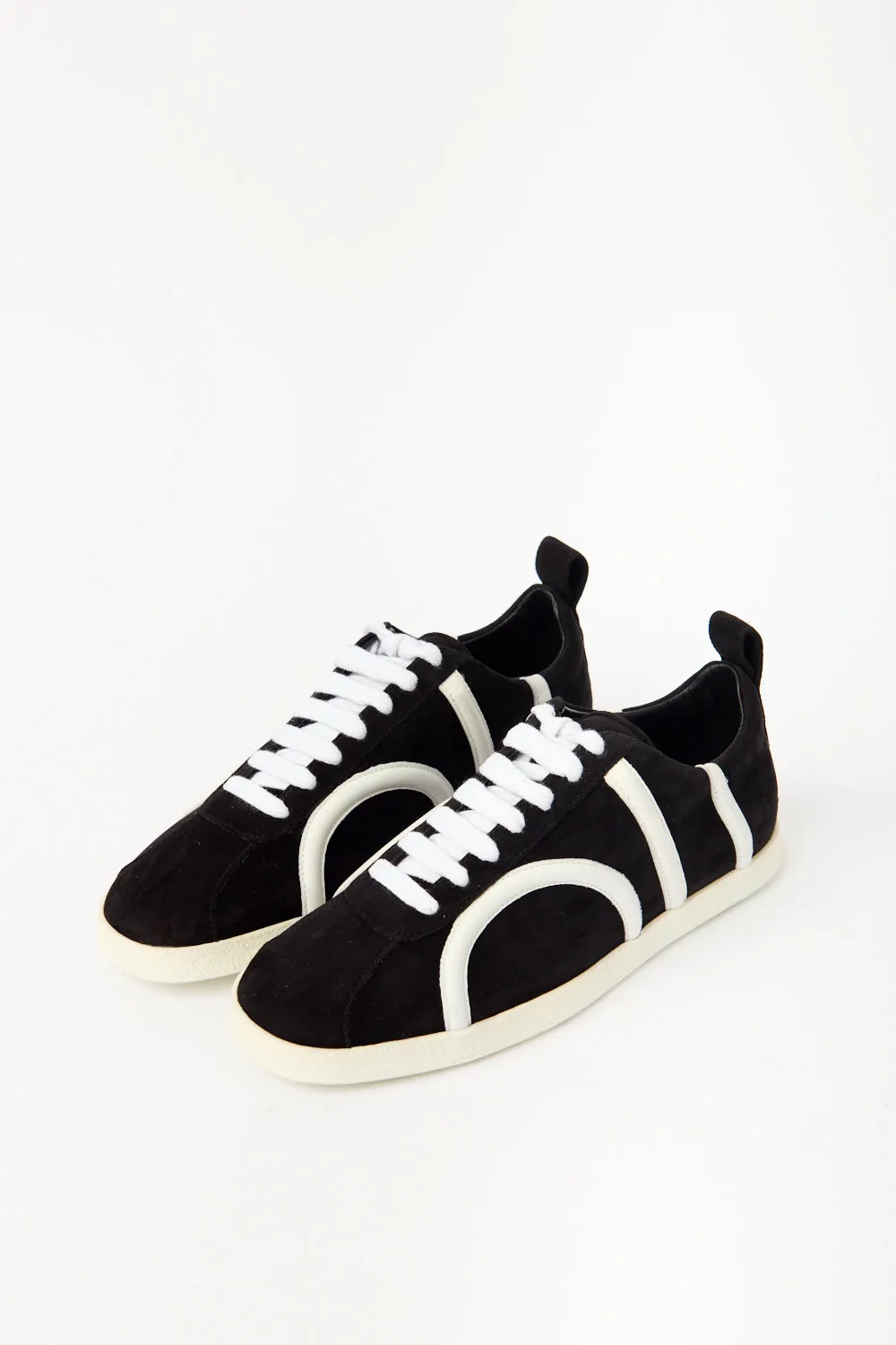 Black Suede Leather Sneakers sold by Bessette