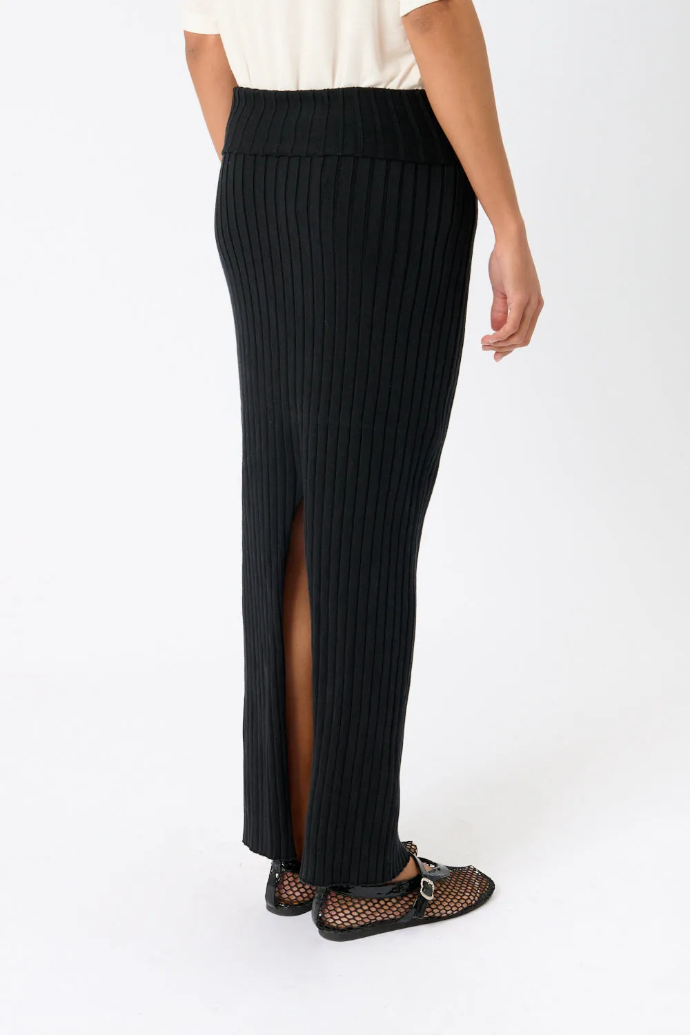 Moss Ribbed Skirt sold by Bessette product image thumbnail 4