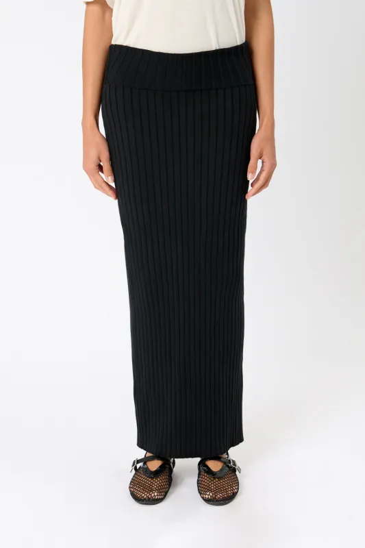 Moss Ribbed Skirt sold by Bessette