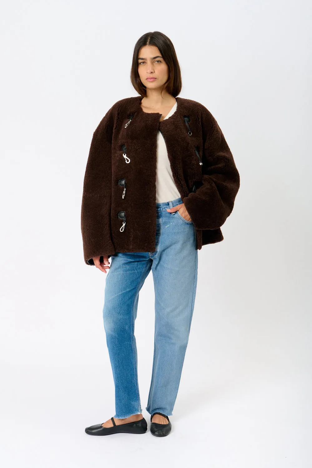 Toteme Teddy Shearing Clasp Jacket sold by Bessette product image thumbnail 2