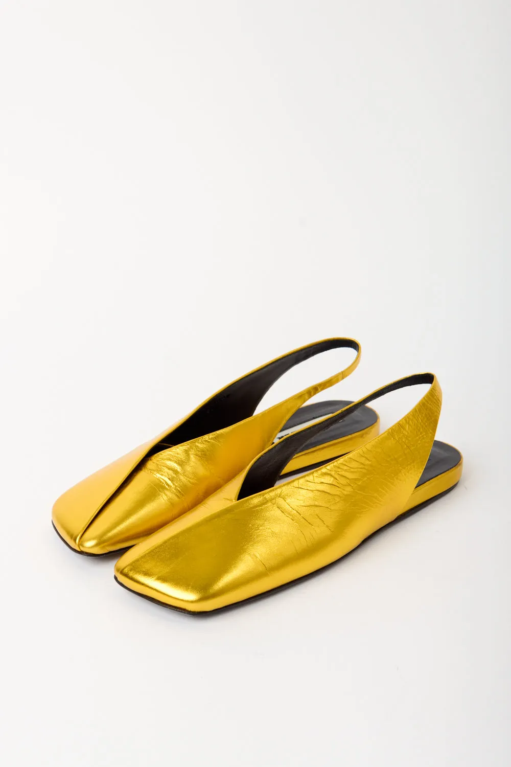 Jil Sander Metallic Flats sold by Bessette