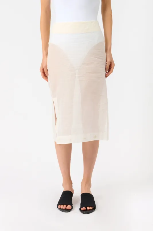 Embroidered Organza Skirt made by Rohe