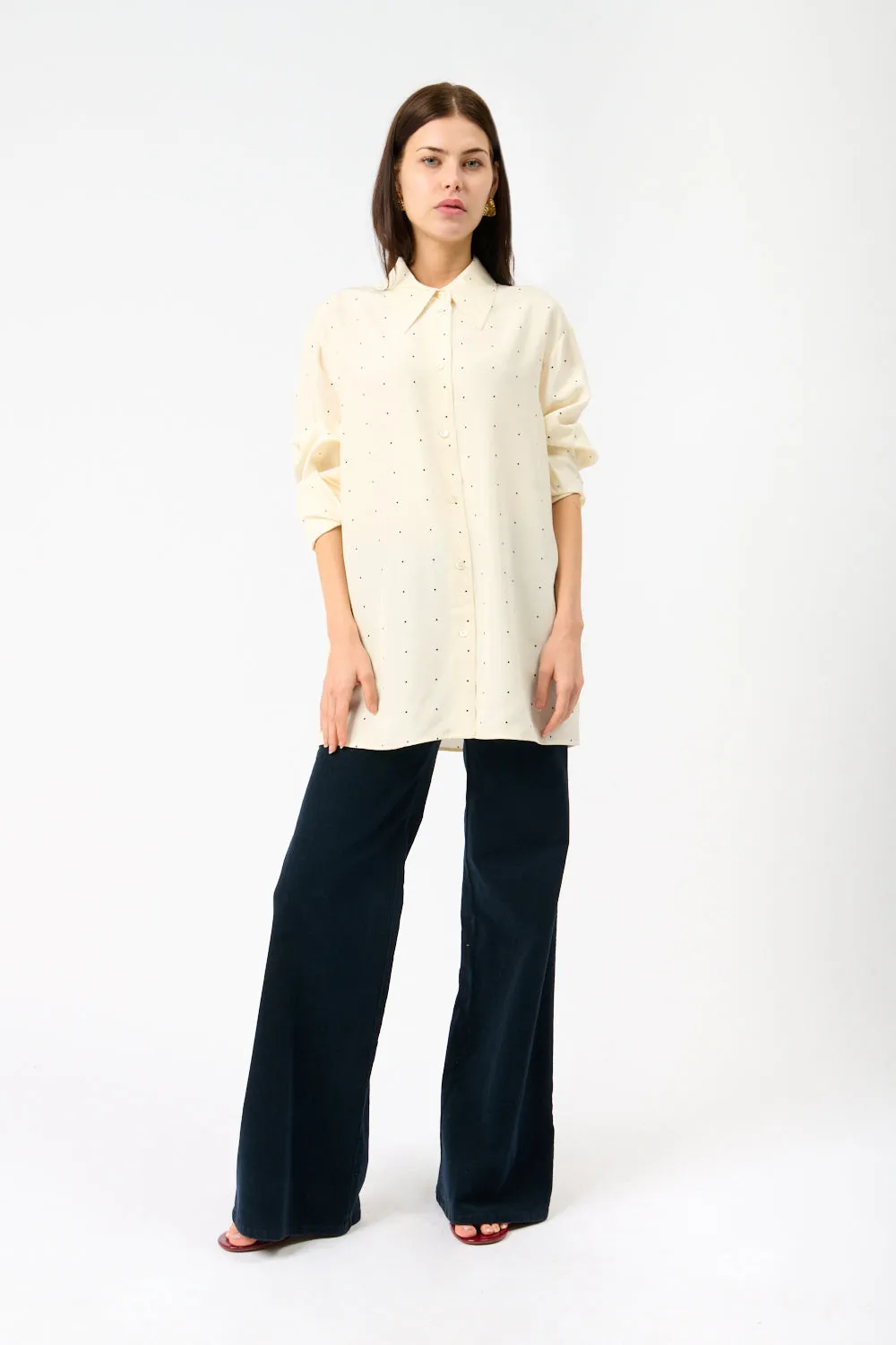 Róhe Dotted Silk Shirt sold by Bessette product image thumbnail 2