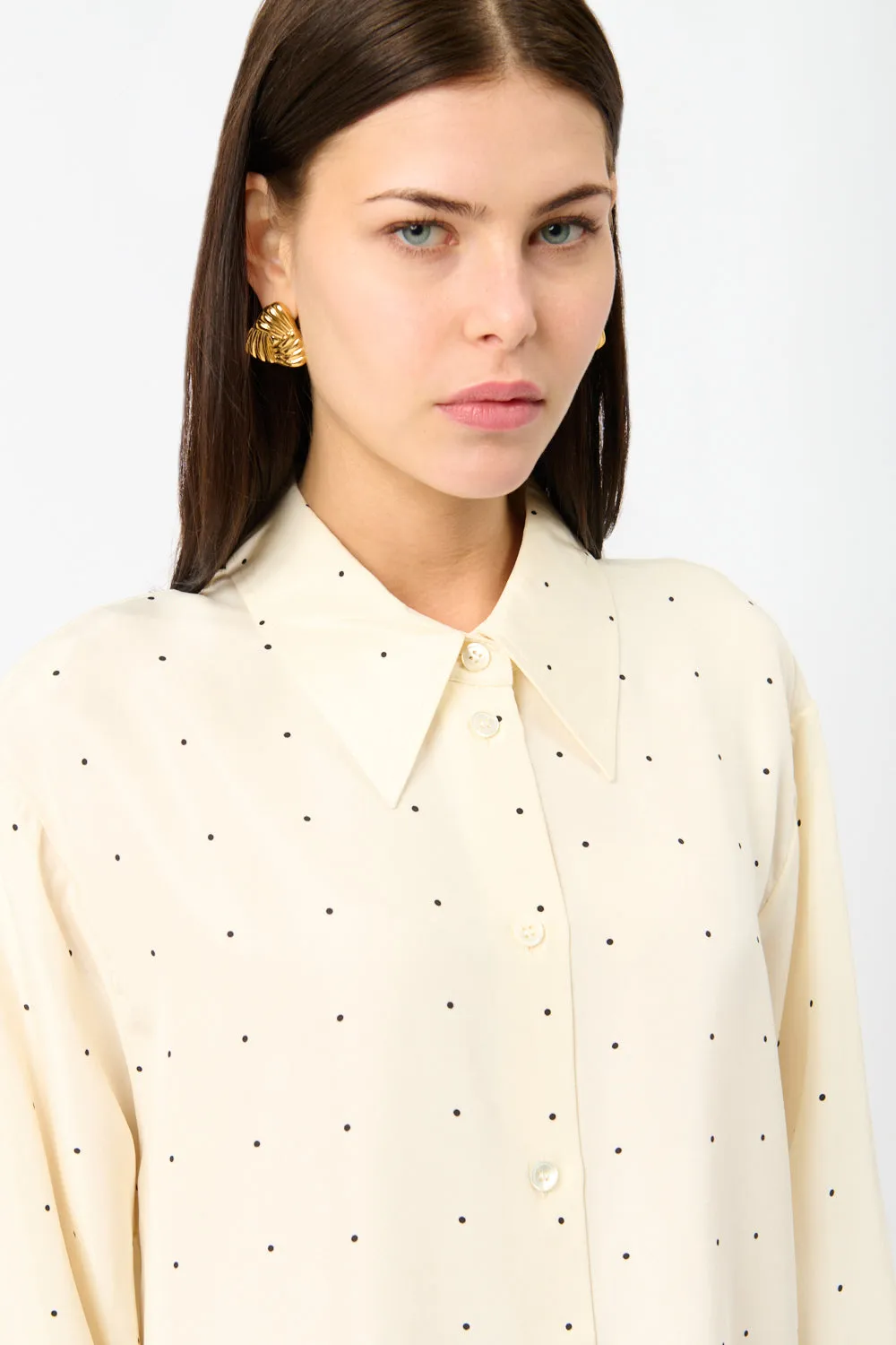 Róhe Dotted Silk Shirt sold by Bessette product image thumbnail 3