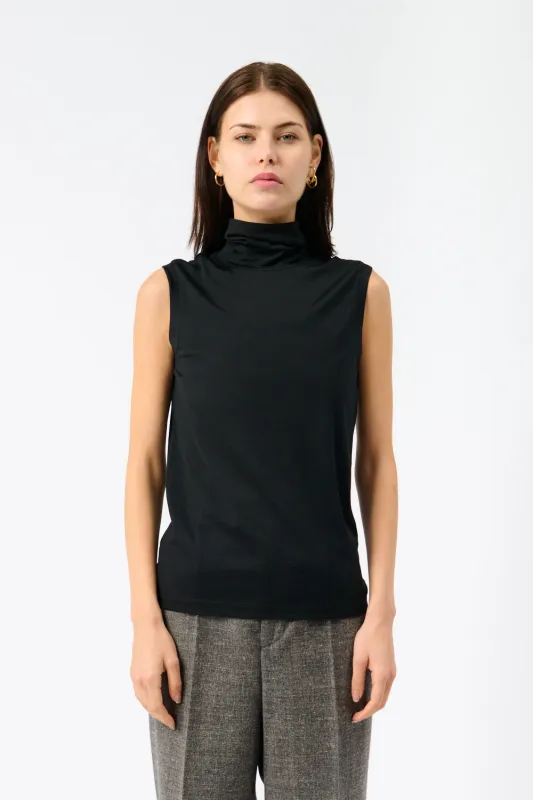 Sleeveless Light-weight Merino Wool Turtleneck sold by Bessette