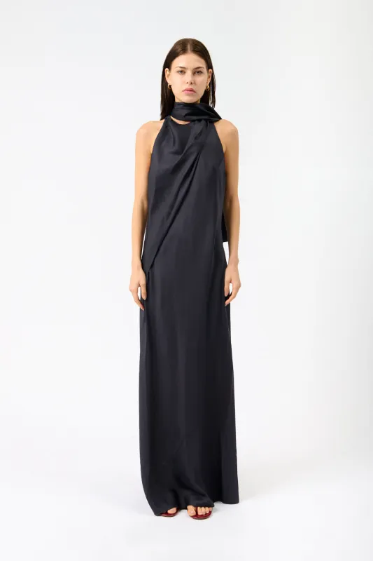 Silk Foulard Halter Dress sold by Bessette