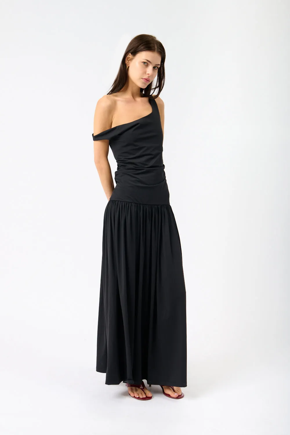 Off-Shoulder Light Scuba Dress sold by Bessette product image thumbnail 2