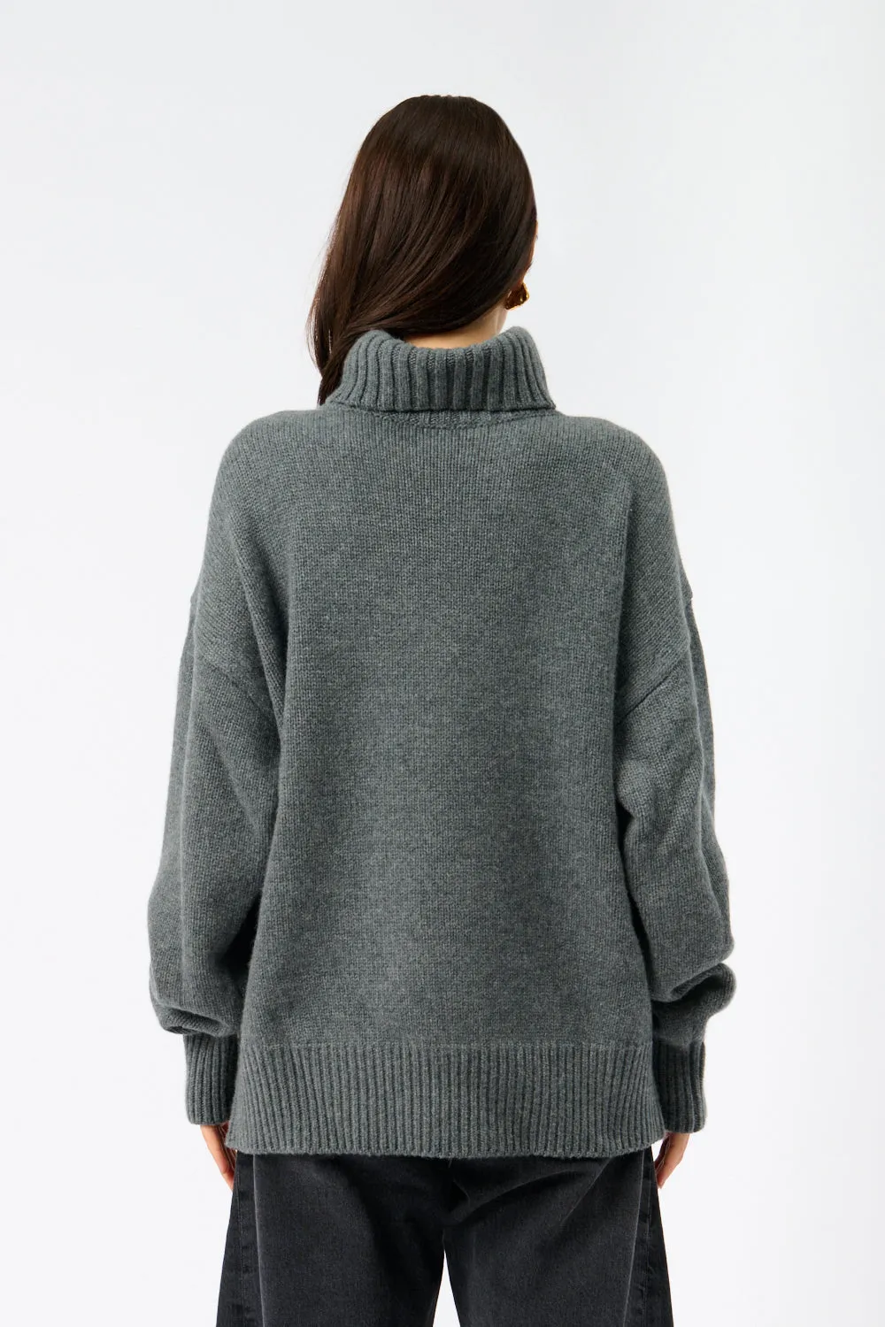 Grey Oversize Xtra Cashmere Sweater sold by Bessette product image thumbnail 4