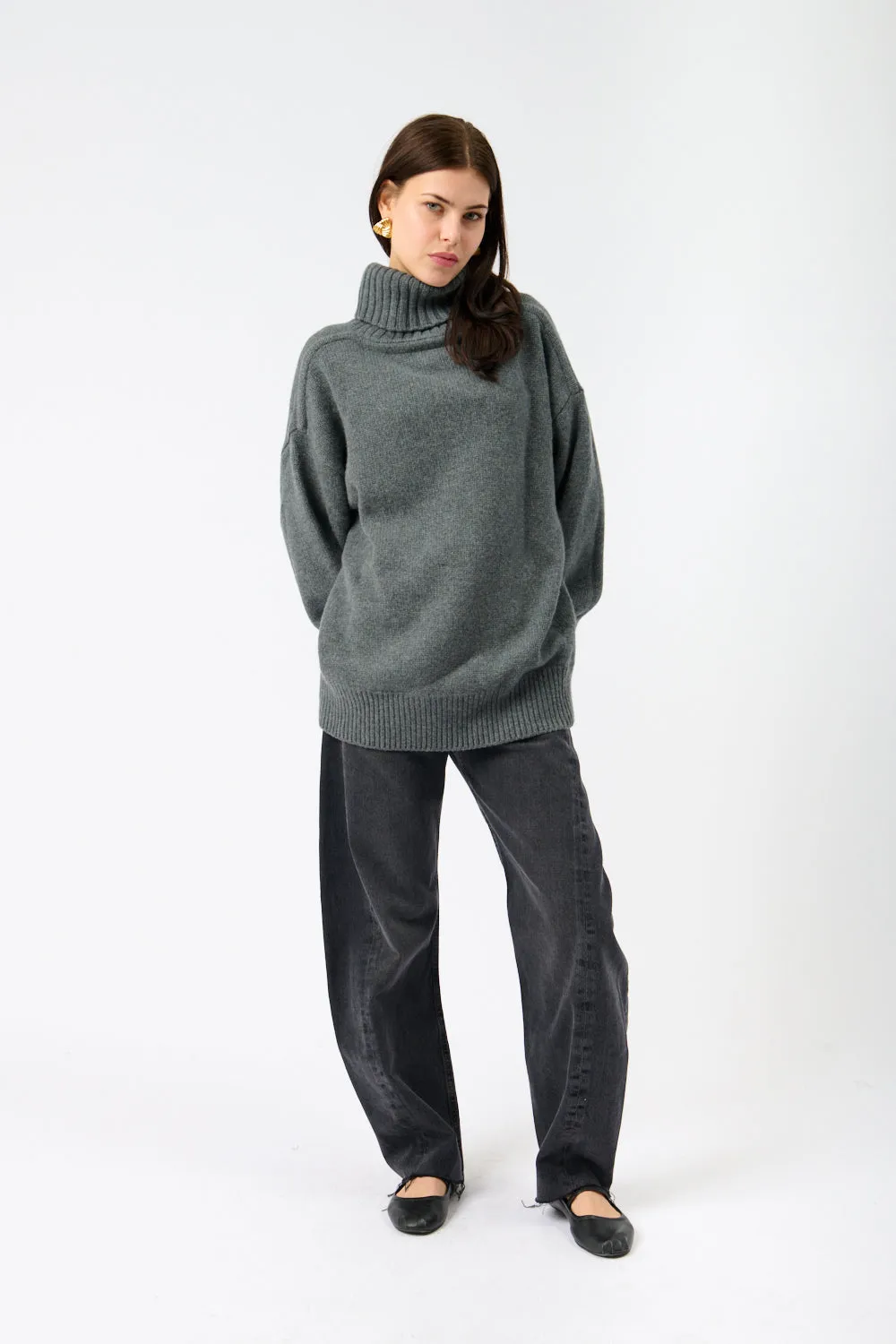 Grey Oversize Xtra Cashmere Sweater sold by Bessette product image thumbnail 2