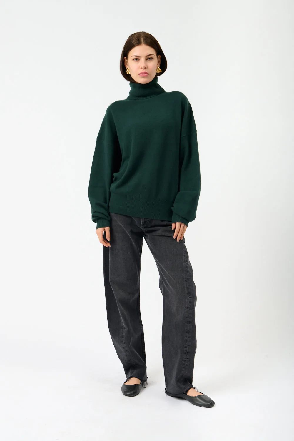 Green Jill Turtleneck Cashmere Sweater sold by Bessette product image thumbnail 2