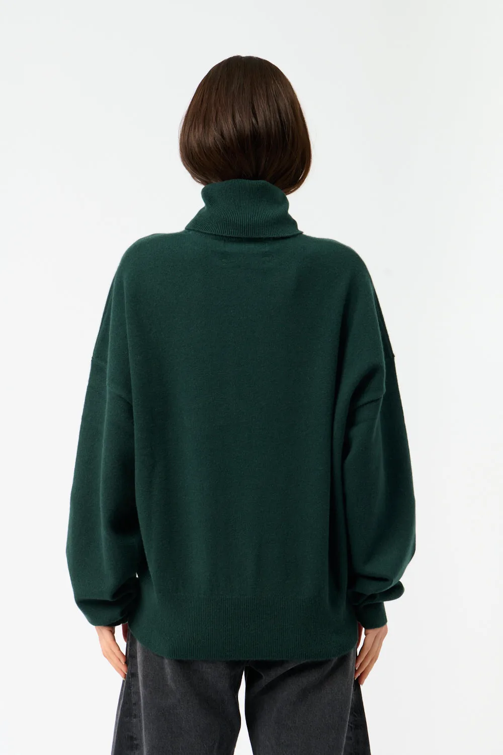 Green Jill Turtleneck Cashmere Sweater sold by Bessette product image thumbnail 4