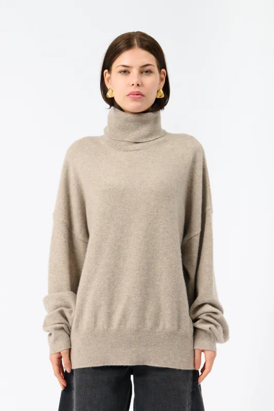 Jill Turtleneck Cashmere Sweater sold by Bessette