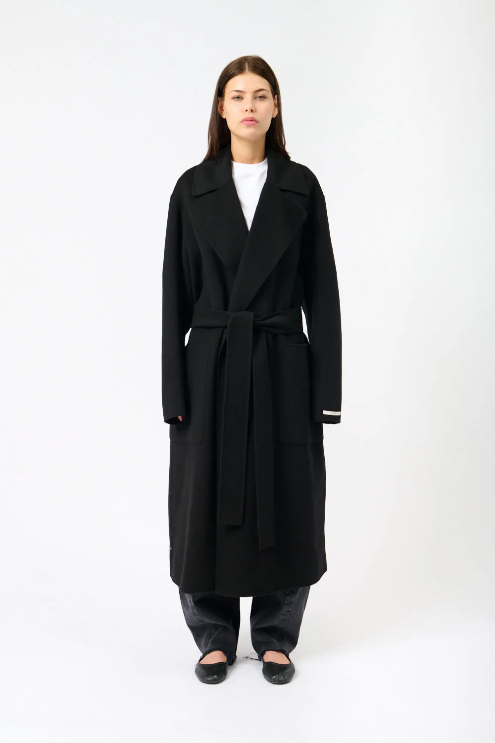 Veleno Belted Wool Coat sold by Bessette