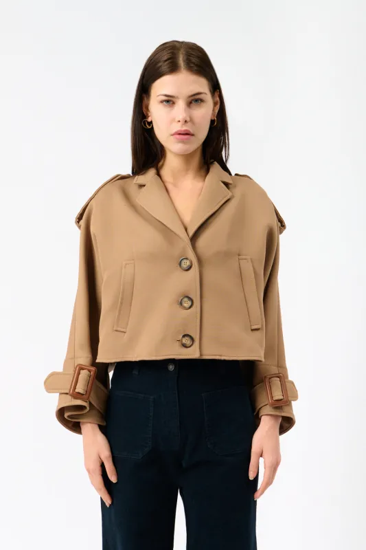 Wool Blend Cape sold by Bessette