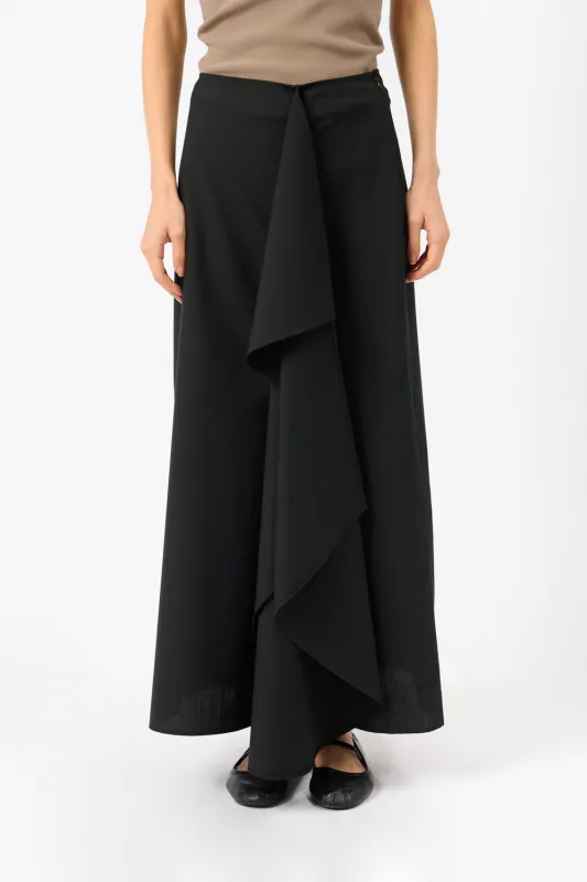 Folded Wool Skirt sold by Bessette