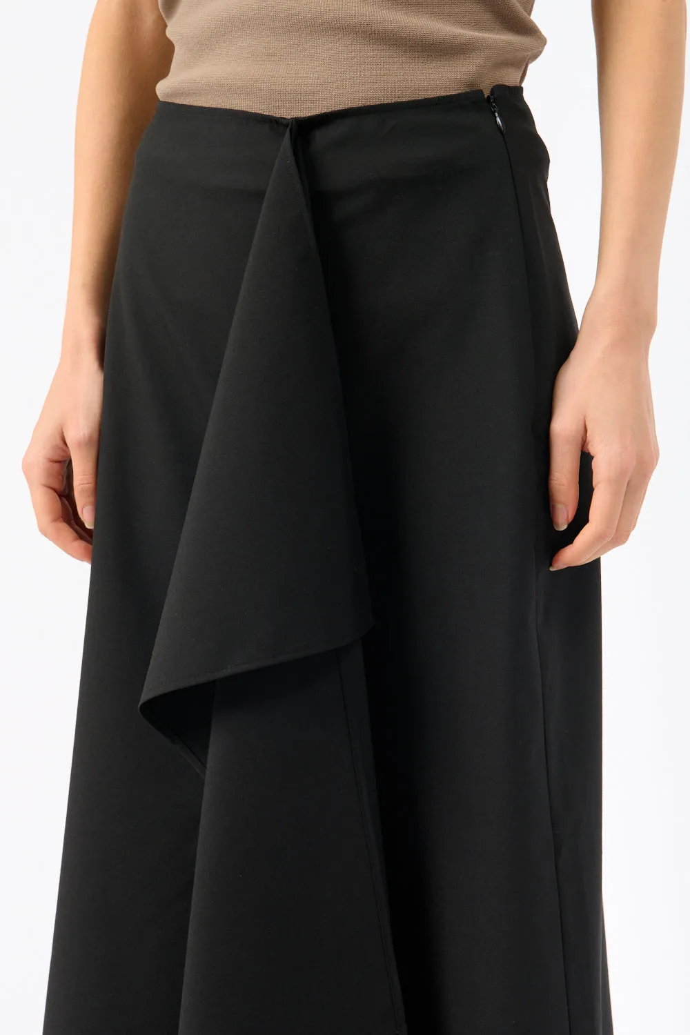 Folded Wool Skirt sold by Bessette product image thumbnail 3