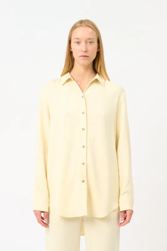 London Relaxed Dip Hem Shirt sold by Bessette