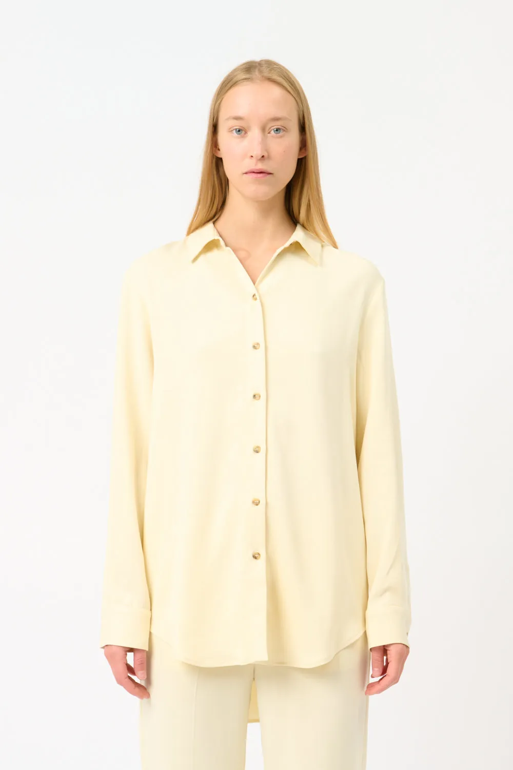 London Relaxed Dip Hem Shirt sold by Bessette
