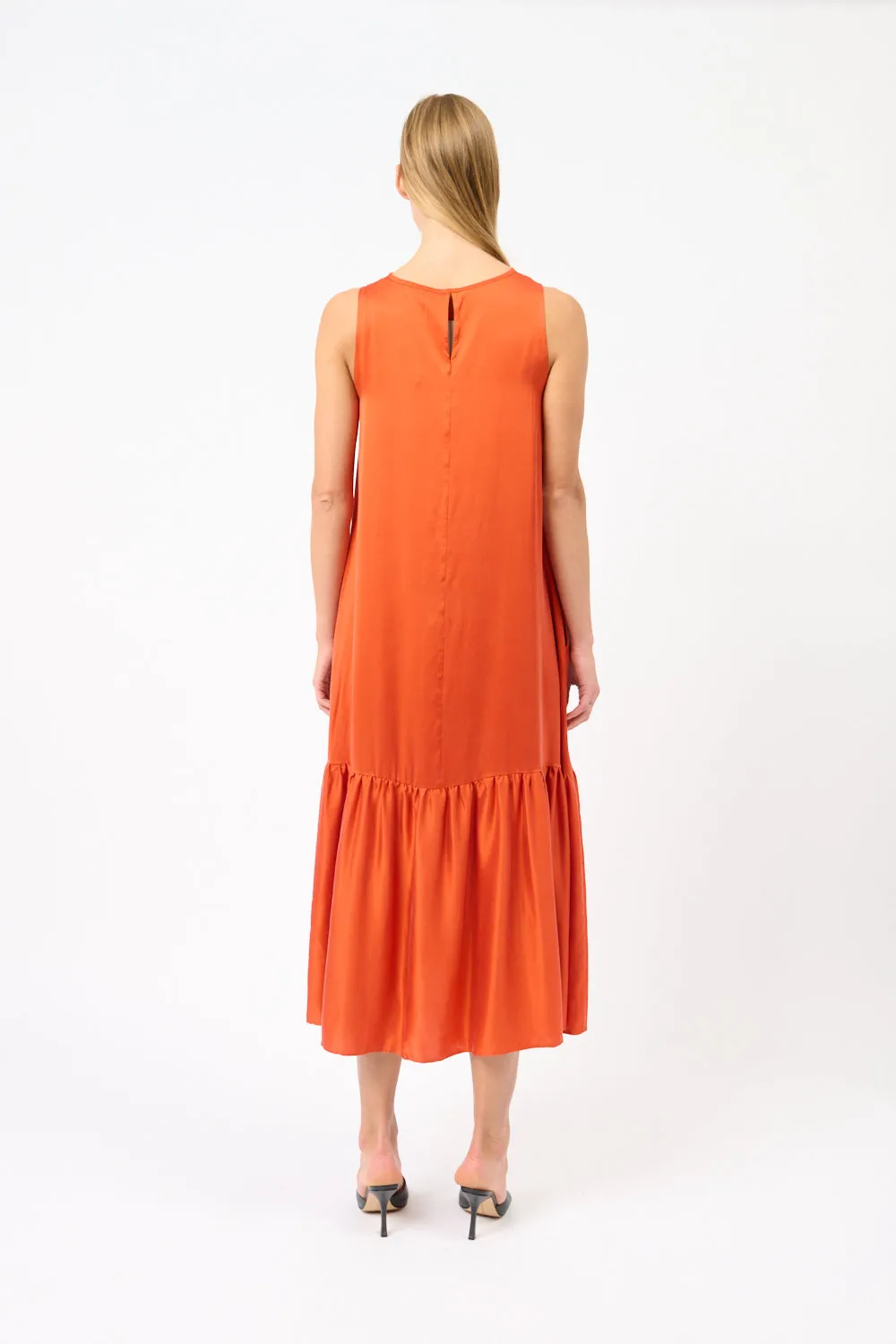 Rhea Silk Charmeuse Midi Dress sold by Bessette product image thumbnail 4