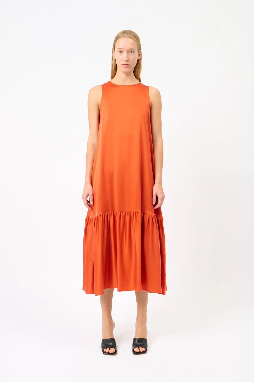Rhea Silk Charmeuse Midi Dress sold by Bessette product image thumbnail 2