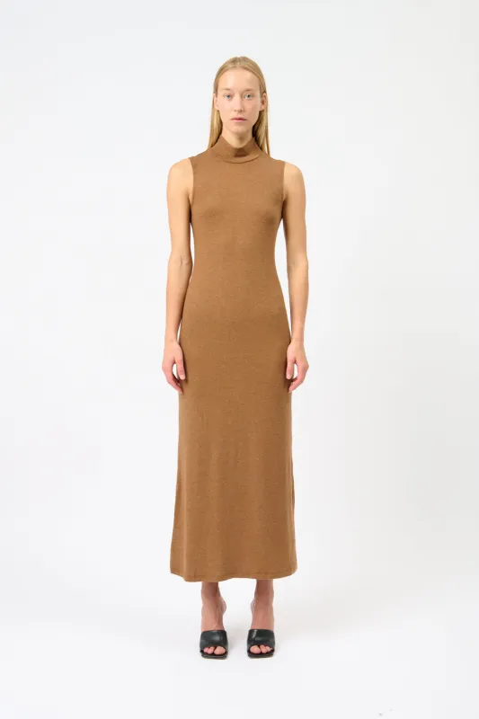 Lauren Sleeveless Turtleneck Maxi Dress sold by Bessette