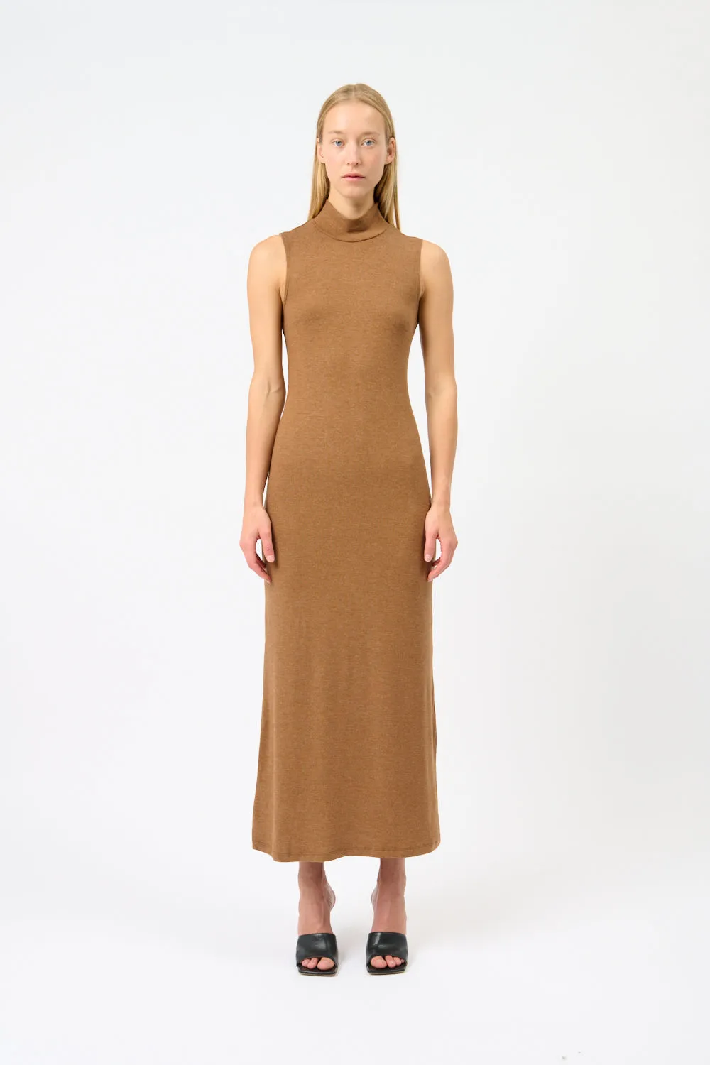 Lauren Sleeveless Turtleneck Maxi Dress sold by Bessette