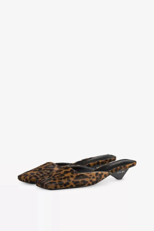 Leopard-Print Square-Toe Mules sold by Bessette