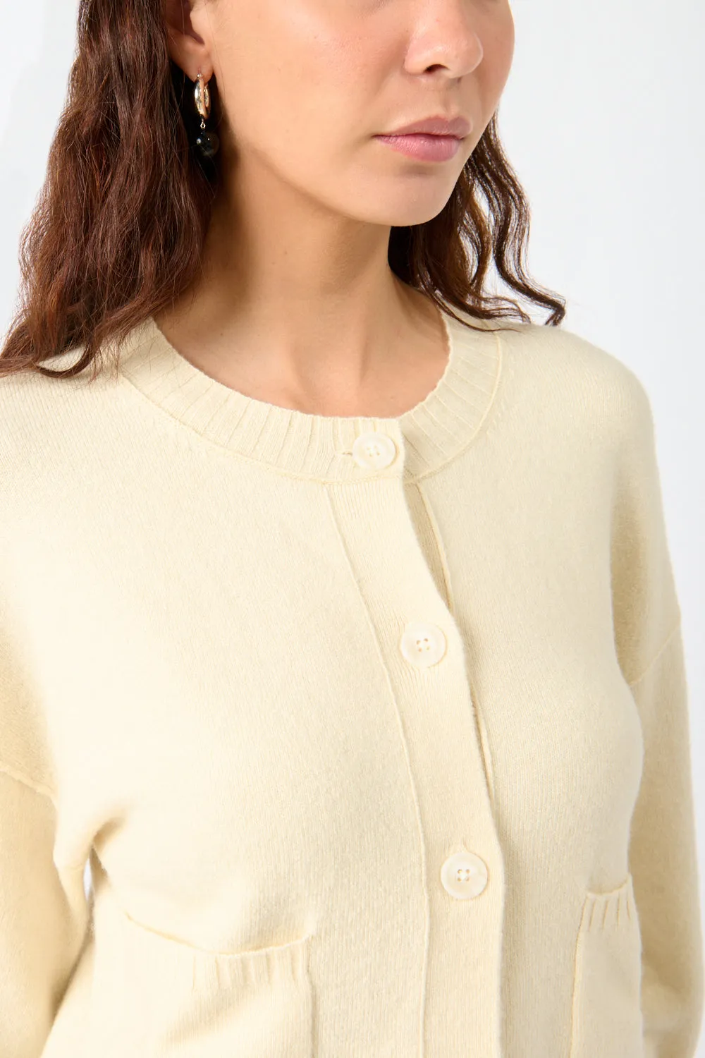The White Classic Cardigan sold by Bessette product image thumbnail 3