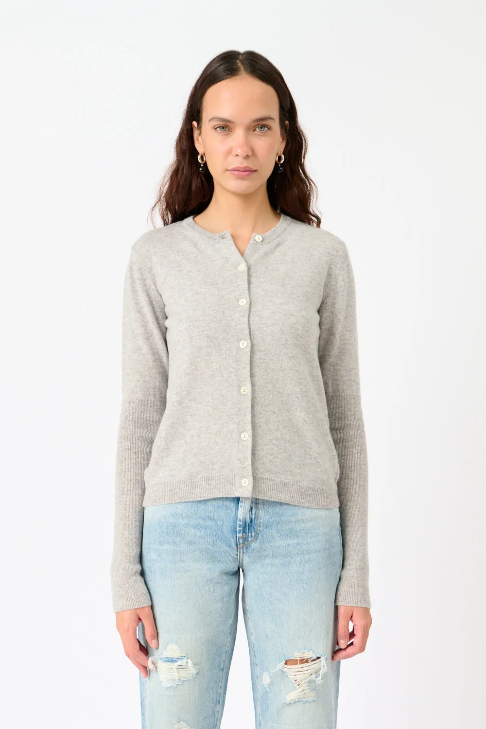 Cashmere Rib Knit Cardigan sold by Bessette