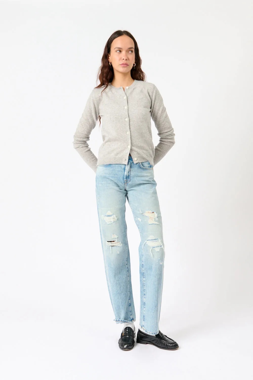 Cashmere Rib Knit Cardigan sold by Bessette product image thumbnail 2