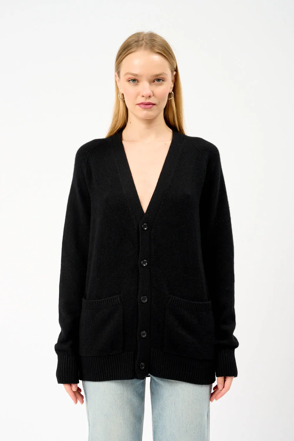 Heavy Cardigan Black sold by Bessette