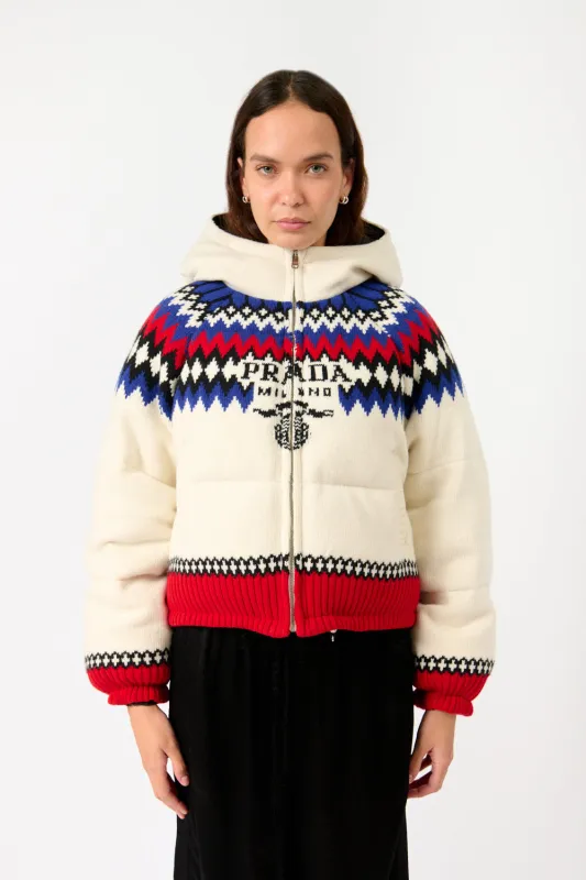 Knit Puffer Jacket made by Prada
