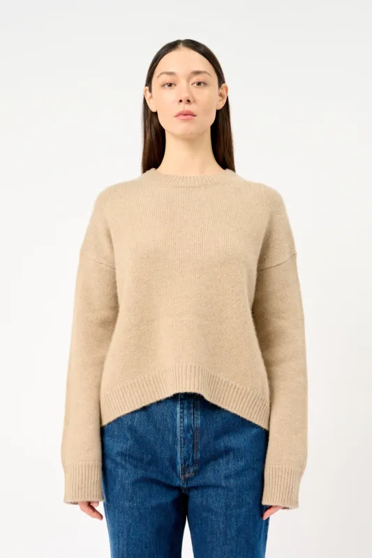 The Ivy Sweater Taupe sold by Bessette