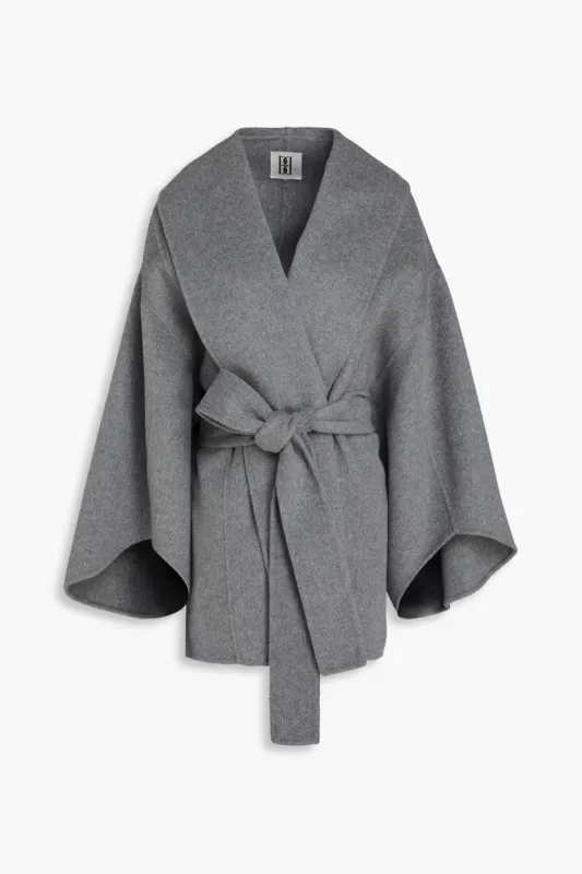 Margith Brushed Wool-Felt Coat sold by Bessette