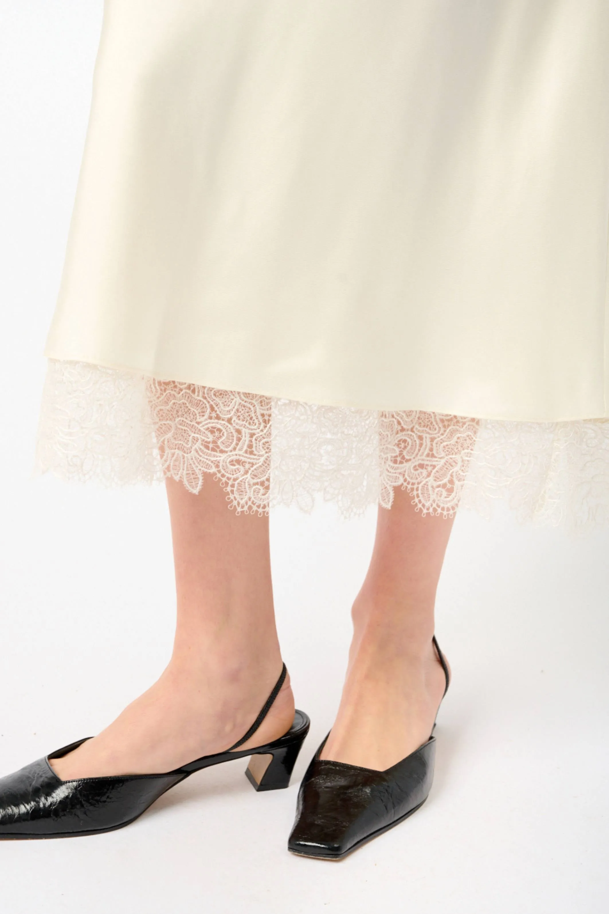 Silk Lace Edged Skirt sold by Bessette product image thumbnail 3