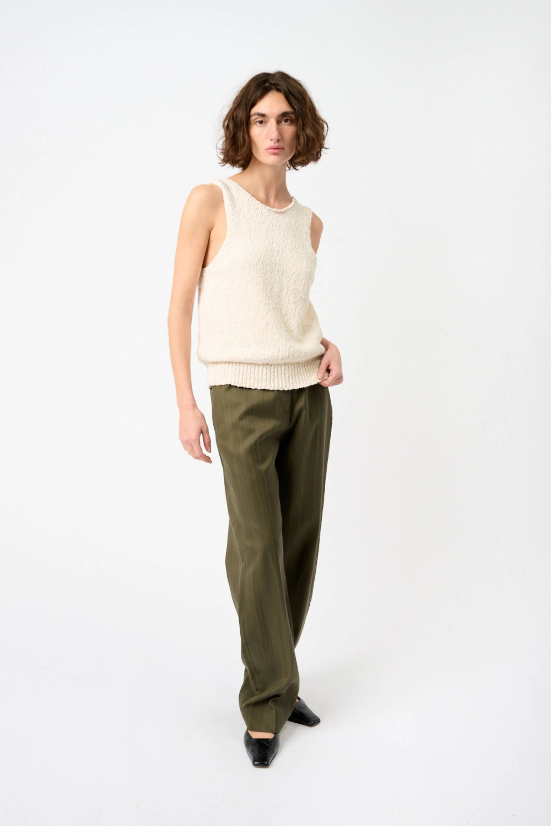 Textured-cotton tank sold by Bessette product image thumbnail 2