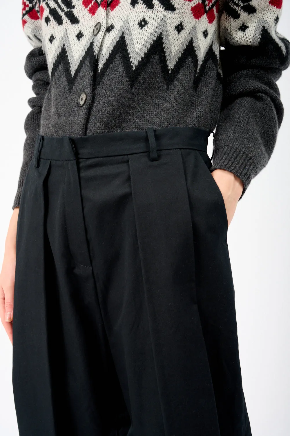 Cropped Fair Isle Jacquard-Knit Cashmere Cardigan sold by Bessette product image thumbnail 5